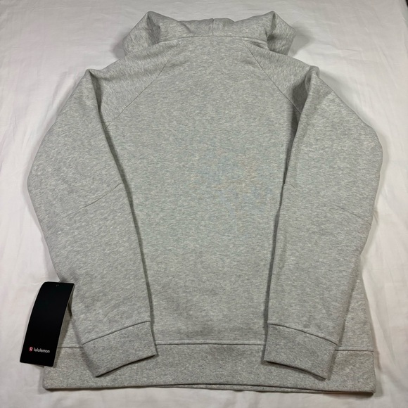 lululemon Classic-Fit Fleece Pullover Hoodie HCUG/WHT Light Gray Men’s Size XXL - Picture 5 of 7